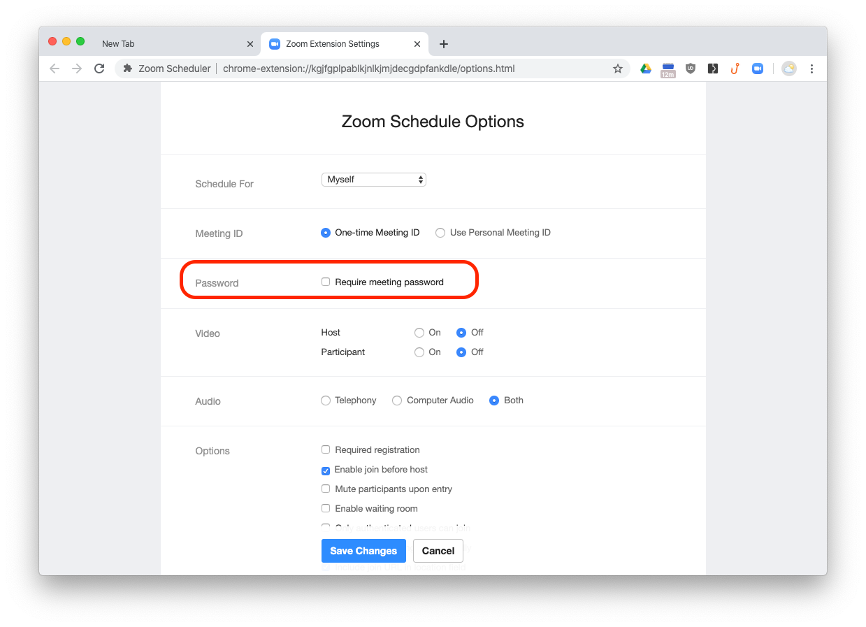 How to update Zoom Scheduler extension to schedule Google Calendar ...